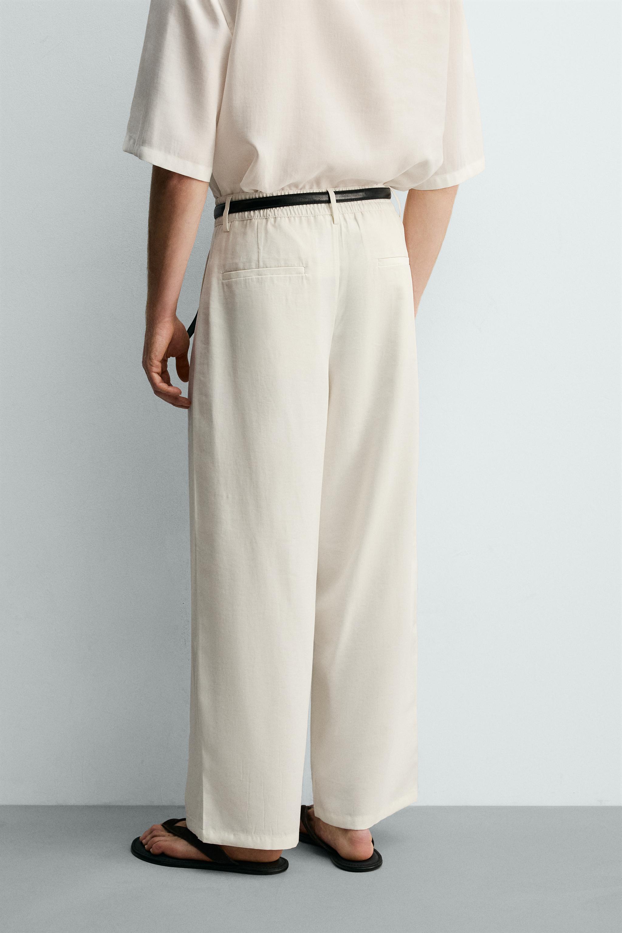 PANTALON FLUIDE À PLIS